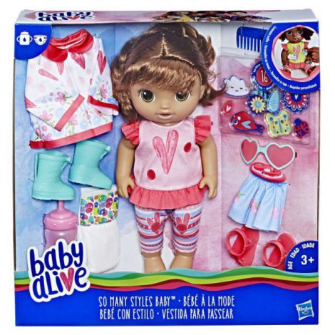 scutece wickies Bebe Lingurita Fetita Bruneta Cu Hainute De Schimb